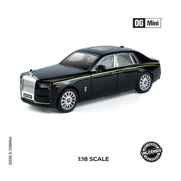 1:18 Rolls‑Royce Sedan – Midnight Black