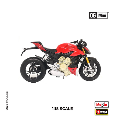 1:18 Ducati Super Naked V4 S -  Red | Bburago