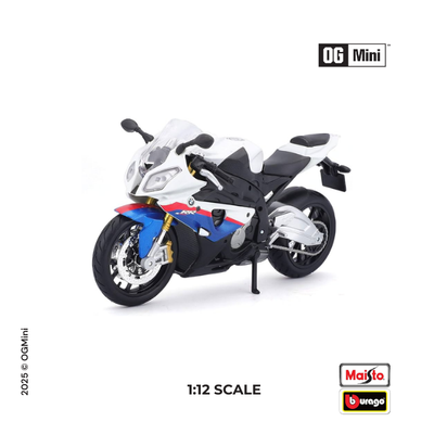 1:12 BMW S 1000 RR - White & Blue | Bburago