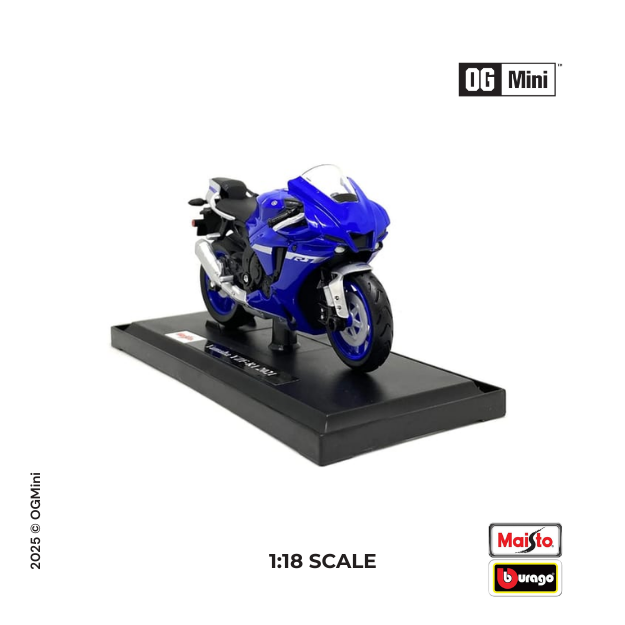 1:18 Yamaha YZF-R1 2021 - Blue | bburago