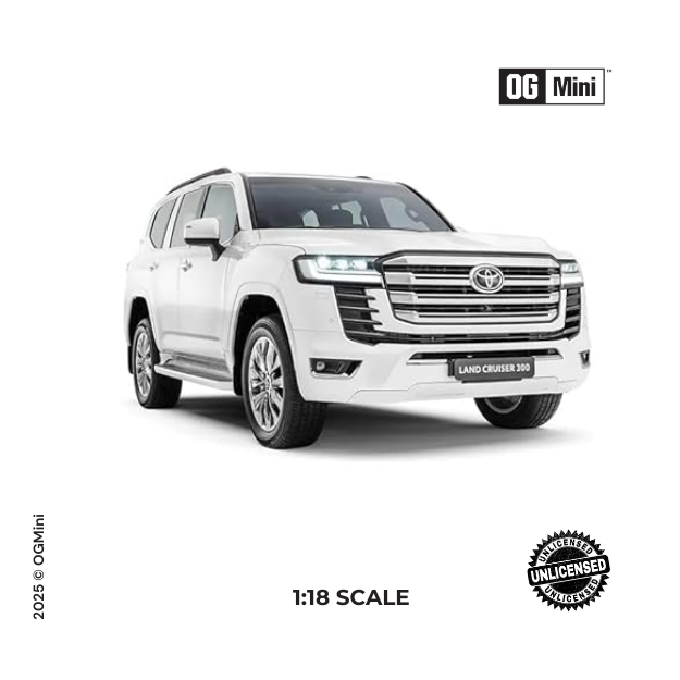 1:18 Toyota Land Cruiser – Alpine White