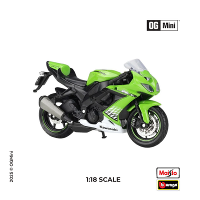 1:18 Kawasaki Ninja ZX-10R - Green | Bburago
