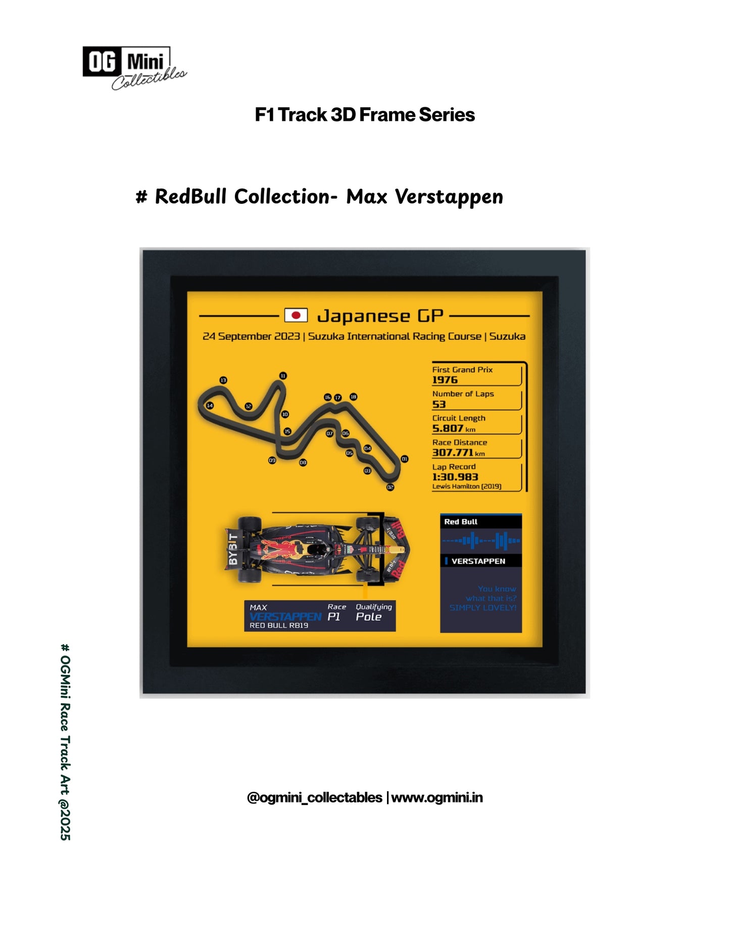 F1 Track 3D Frame Series - RedBull Collection