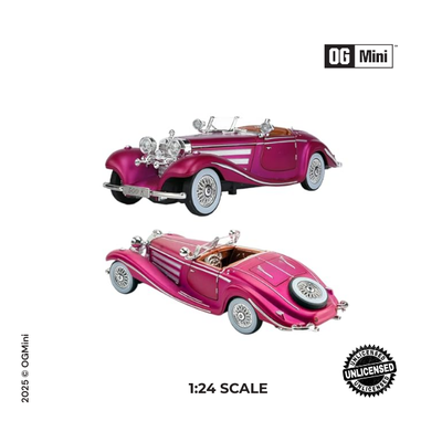 1:24 Classic Mercedes-Benz 500K – Retro Pink