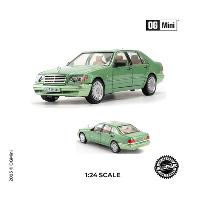1:24 Benz W-140 Street Car – Forest Green