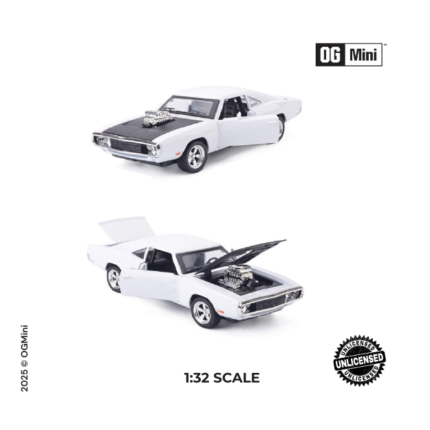 1:32 Dodge Charger – Arctic White