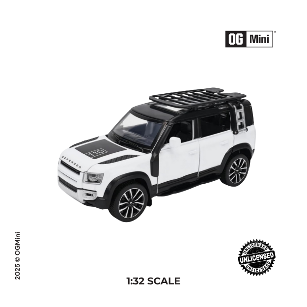 1:32 Defender Land Rover Defender 110 Classic Edition -White