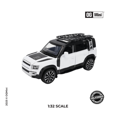 1:32 Defender Land Rover Defender 110 Classic Edition -White