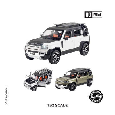 1:32 Defender Land Rover Defender 110 Classic Edition -White