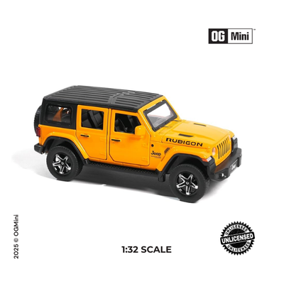 1:32 Jeep Rubicon – Adventure Yellow