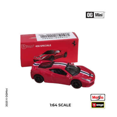 Ferrari 458 Speciale - Red | 1:64 | Bburago