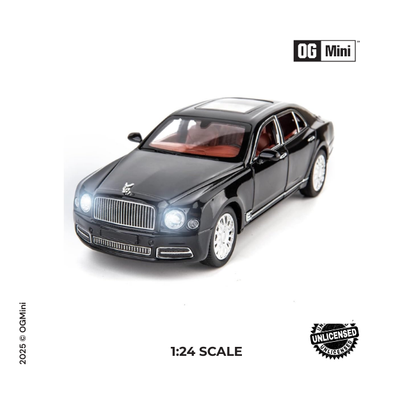 1:24 Bentley Convertible – Sleek Black Finish