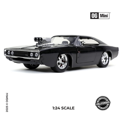 1:24 Dodge Charger – Night Black Muscle