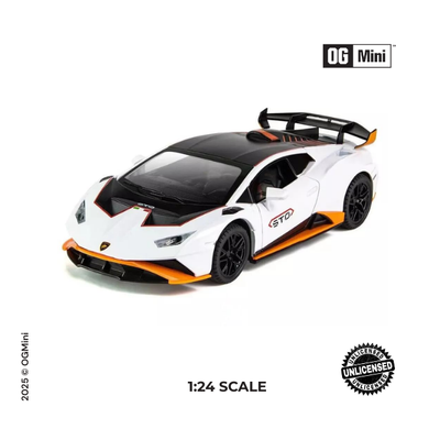 1:24 Lamborghini Huracan – Dual Tone Orange/White