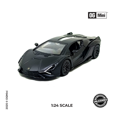 1:24 Lamborghini Sian – Shadow Black Hybrid