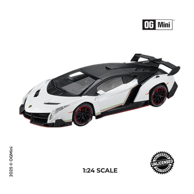 1:24 Lamborghini Veneno – Storm White