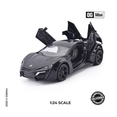 1:24 Lykan Hypersport – Dark Knight Black