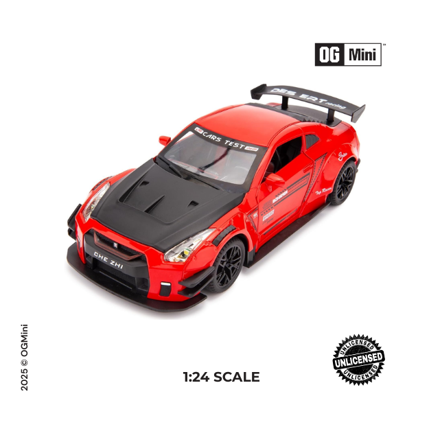 1:24 Nissan GTR LB Racing – Black & Red Edition