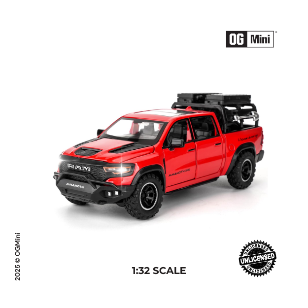 1:32 Dodge Ram Pickup – Blaze Red