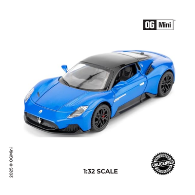 1:32 Maserati MC20 – Sapphire Blue (Kinsmart)