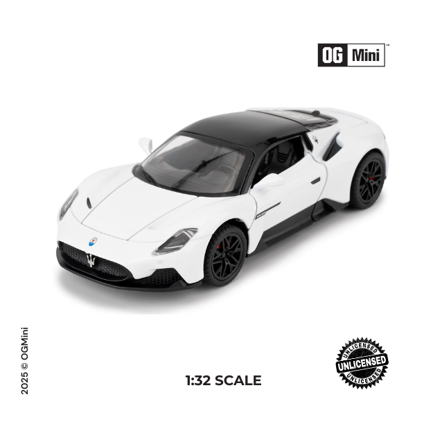 1:32 Maserati MC20 – Snow White (Kinsmart)