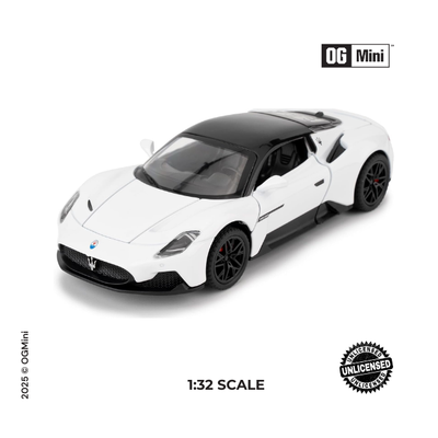 1:32 Maserati MC20 – Snow White (Kinsmart)