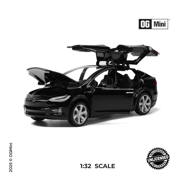 1:32 Tesla Coupe – Midnight Black