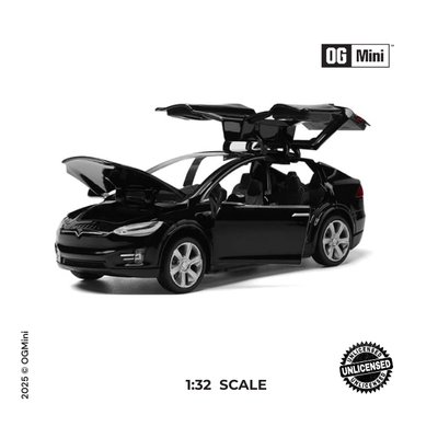 1:32 Tesla Coupe – Midnight Black