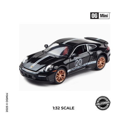 1:32 Porsche 911 Turbo – Stealth Black