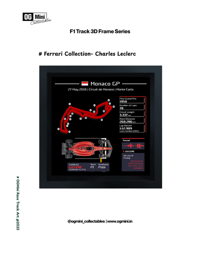 F1 Track 3D Frame Series - Ferrari Collection