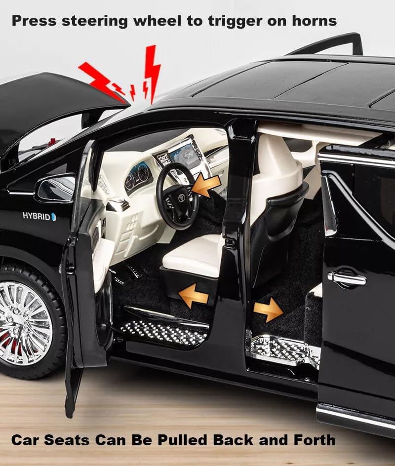 1:18 Toyota Vellfire Futuristic Elegance Collection – Black