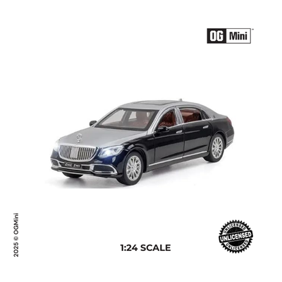 1:24 Mercedes-Benz S600 – Dual Tone Black & Silver