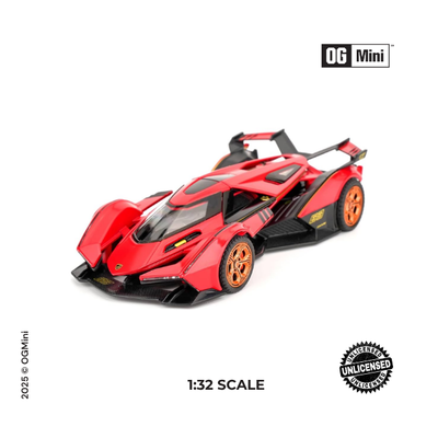 1:32 Lamborghini V12 – Inferno Rush Hyperdrive Edition (Red)