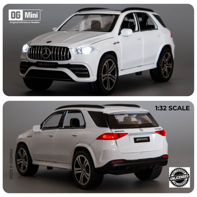 1:32 Mercedes GLE G63 – Arctic Power SUV Edition (White)