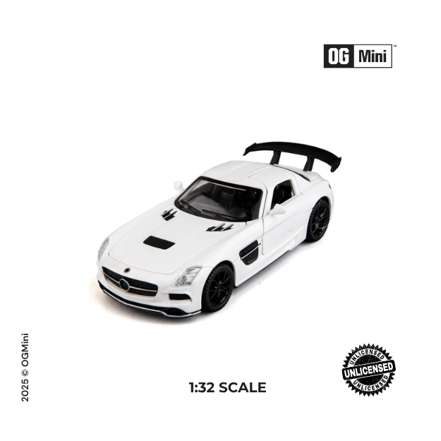 1:32 Mercedes SLS AMG – White Phantom Gullwing Edition (White)