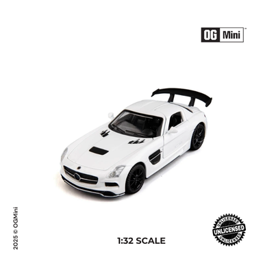 1:32 Mercedes SLS AMG – White Phantom Gullwing Edition (White)