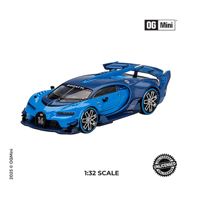 1:32 Bugatti GT – Azure Lightning Grand Tourer (Blue)