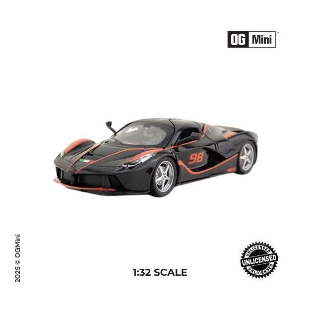 1:32 Ferrari FXXK – Dark Horse Speedster Series (Black)