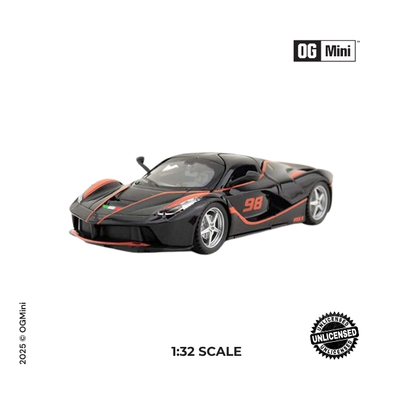 1:32 Ferrari FXXK – Dark Horse Speedster Series (Black)