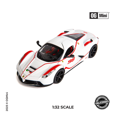 1:32 Ferrari FXXK – Ice Phantom Performance Series (White)