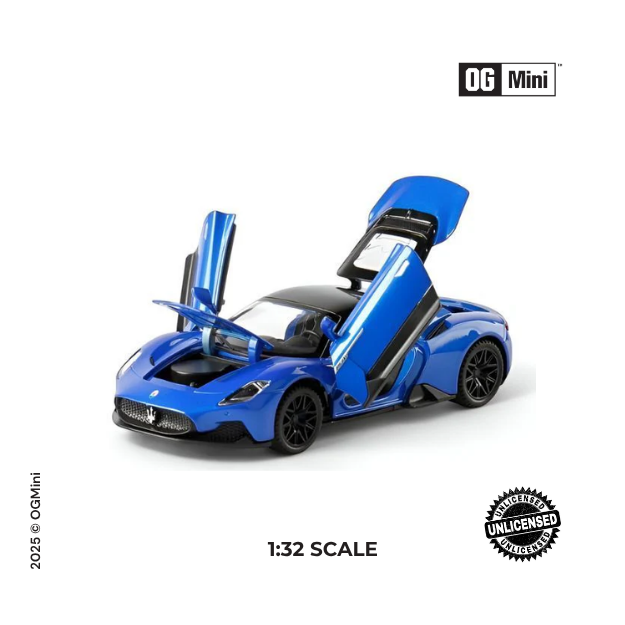 1:32 Maserati MC20 – Neptune Wave Racer Edition (Blue)