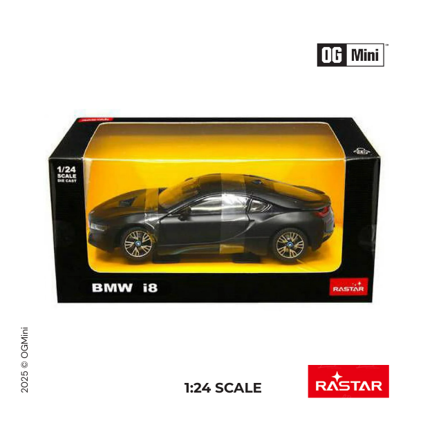 BMW i8 1:24 Rasthar Licensed Black