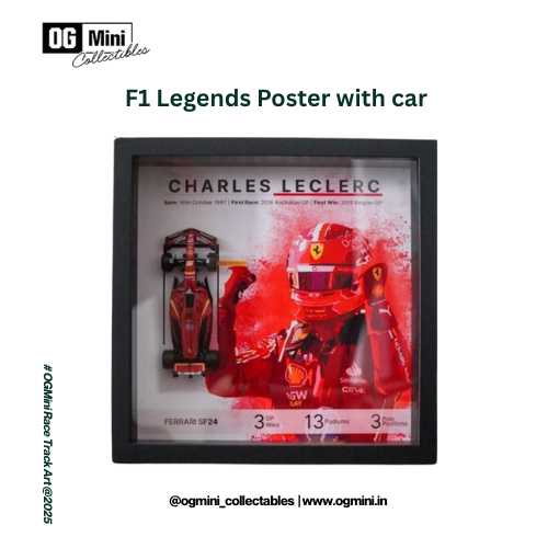 F1 Legends Wall Art – Charles Leclerc Poster with Car