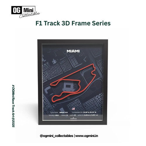 F1 3D Circuit Frame - MIAMI