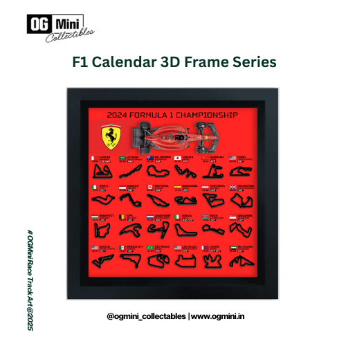 F1 Calendar 3D Frame Series