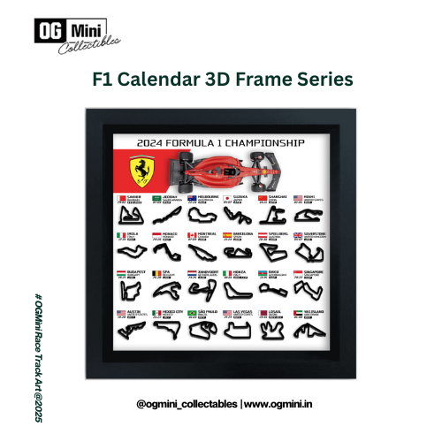 F1 Calendar 3D Frame Series