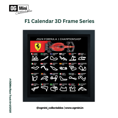 F1 Calendar 3D Frame Series