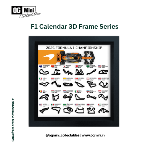 F1 Calendar 3D Frame Series