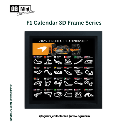 F1 Calendar 3D Frame Series