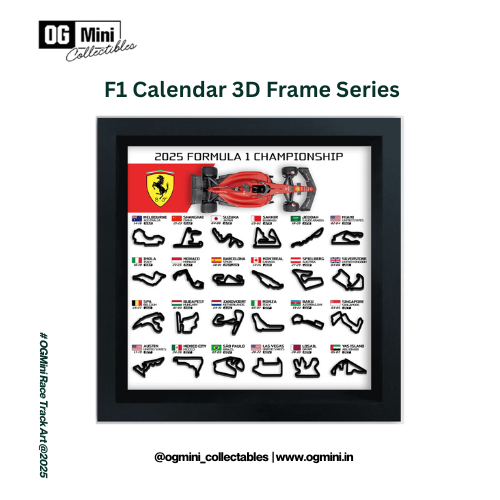 F1 Calendar 3D Frame Series